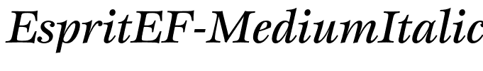 EspritEF-MediumItalic