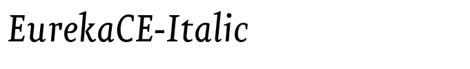 EurekaCE-Italic