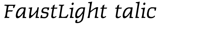 FaustLightItalic