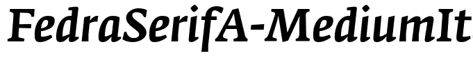 FedraSerifA-MediumItalic