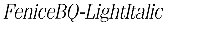FeniceBQ-LightItalic