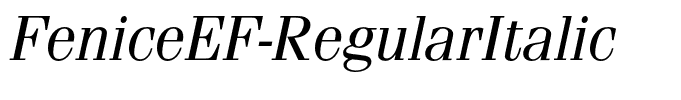 FeniceEF-RegularItalic