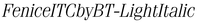 FeniceITCbyBT-LightItalic
