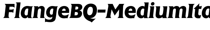 FlangeBQ-MediumItalic