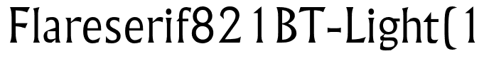 Flareserif821BT-Light(1)