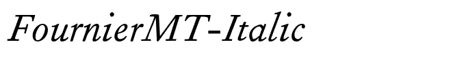 FournierMT-Italic