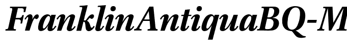 FranklinAntiquaBQ-MediumItalic