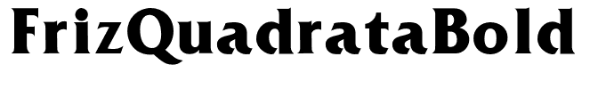 FrizQuadrataBold