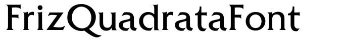 FrizQuadrataFont