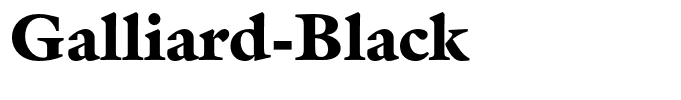 Galliard-Black