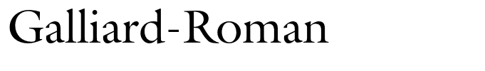 Galliard-Roman