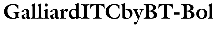 GalliardITCbyBT-Bold