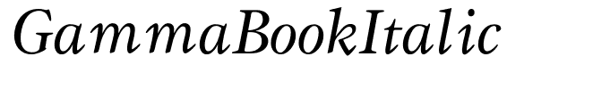 GammaBookItalic