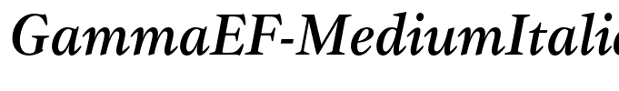 GammaEF-MediumItalic