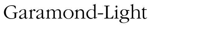 Garamond-Light