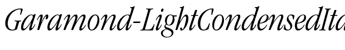 Garamond-LightCondensedItalic