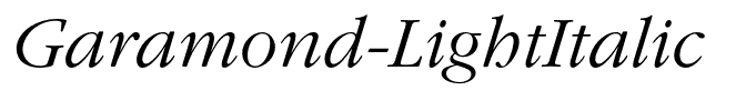 Garamond-LightItalic