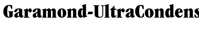 Garamond-UltraCondensed