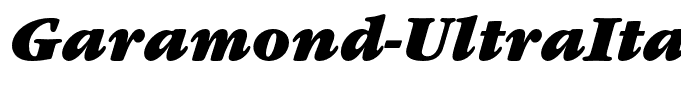 Garamond-UltraItalic
