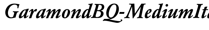GaramondBQ-MediumItalic