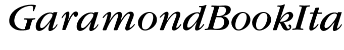 GaramondBookItalic