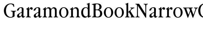 GaramondBookNarrowC