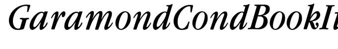 GaramondCondBookItalic