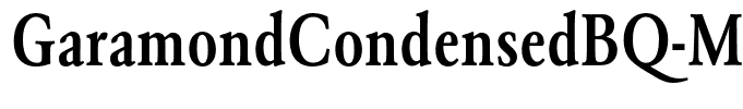 GaramondCondensedBQ-Medium