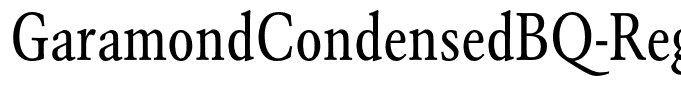 GaramondCondensedBQ-Regular