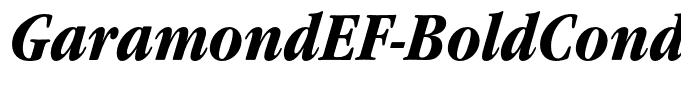 GaramondEF-BoldCondensItalic