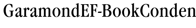 GaramondEF-BookCondens