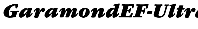 GaramondEF-UltraItalic