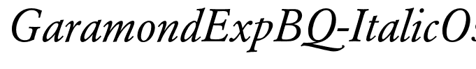 GaramondExpBQ-ItalicOsF