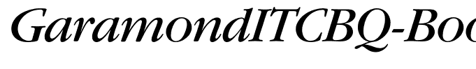 GaramondITCBQ-BookItalic