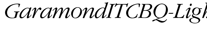 GaramondITCBQ-LightItalic