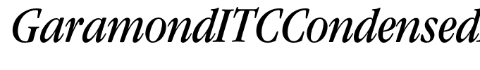 GaramondITCCondensedBQ-BookItalic