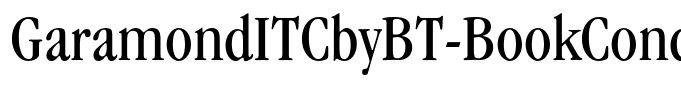 GaramondITCbyBT-BookCondensed