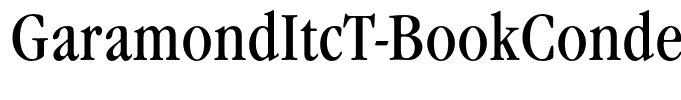 GaramondItcT-BookCondensed