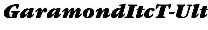 GaramondItcT-UltraItalic