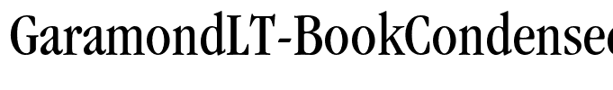 GaramondLT-BookCondensed