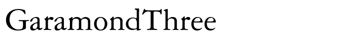 GaramondThree
