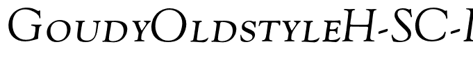 GoudyOldstyleH-SC-Italic