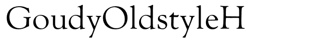 GoudyOldstyleH