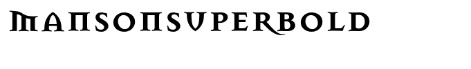 MansonSuperBold