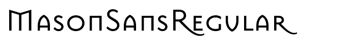 MasonSansRegular