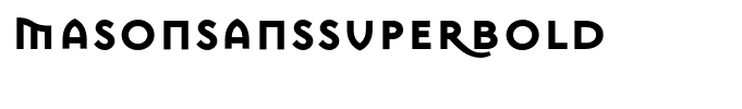 MasonSansSuperBold