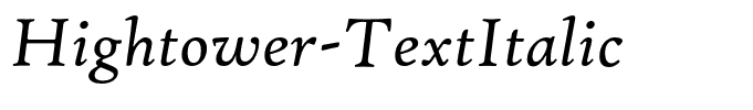 Hightower-TextItalic