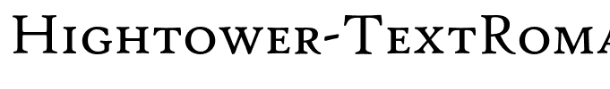 Hightower-TextRomanSC