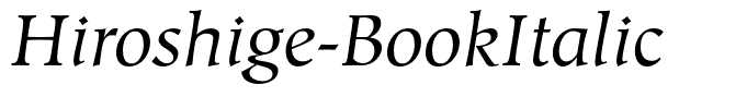 Hiroshige-BookItalic