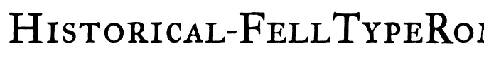 Historical-FellTypeRomanSC